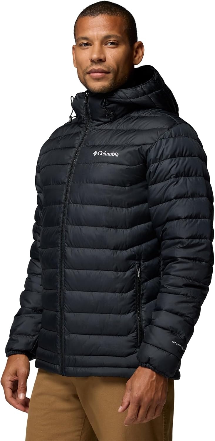 image:imageColumbia Mens Powder Lite II Hooded JacketBlack Ripstop