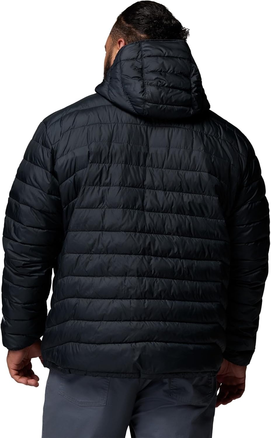 image:imageColumbia Mens Powder Lite II Hooded JacketBlack Ripstop