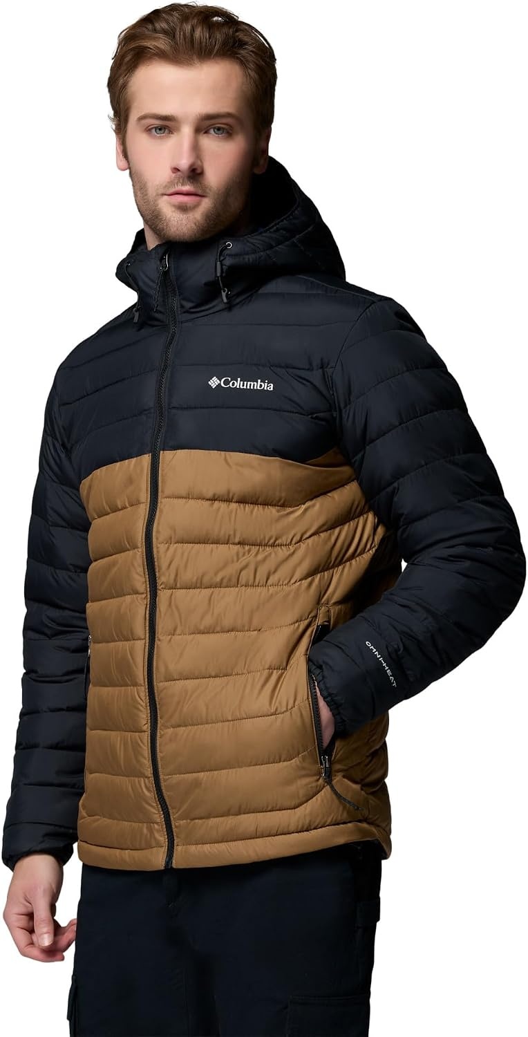 image:imageColumbia Mens Powder Lite II Hooded JacketDeltaBlack