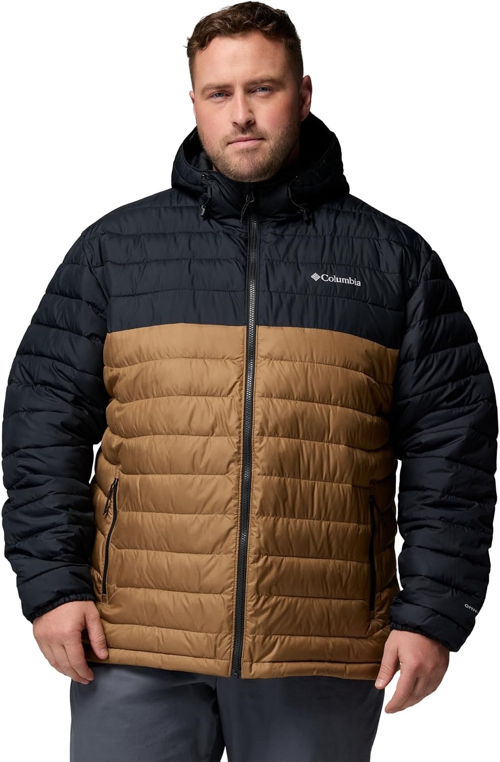 image:imageColumbia Mens Powder Lite II Hooded JacketDeltaBlack