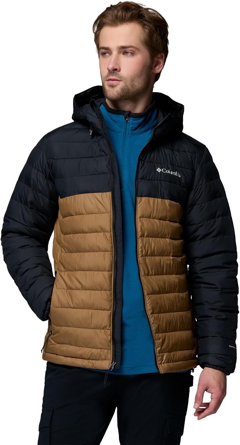 image:imageColumbia Mens Powder Lite II Hooded JacketDeltaBlack