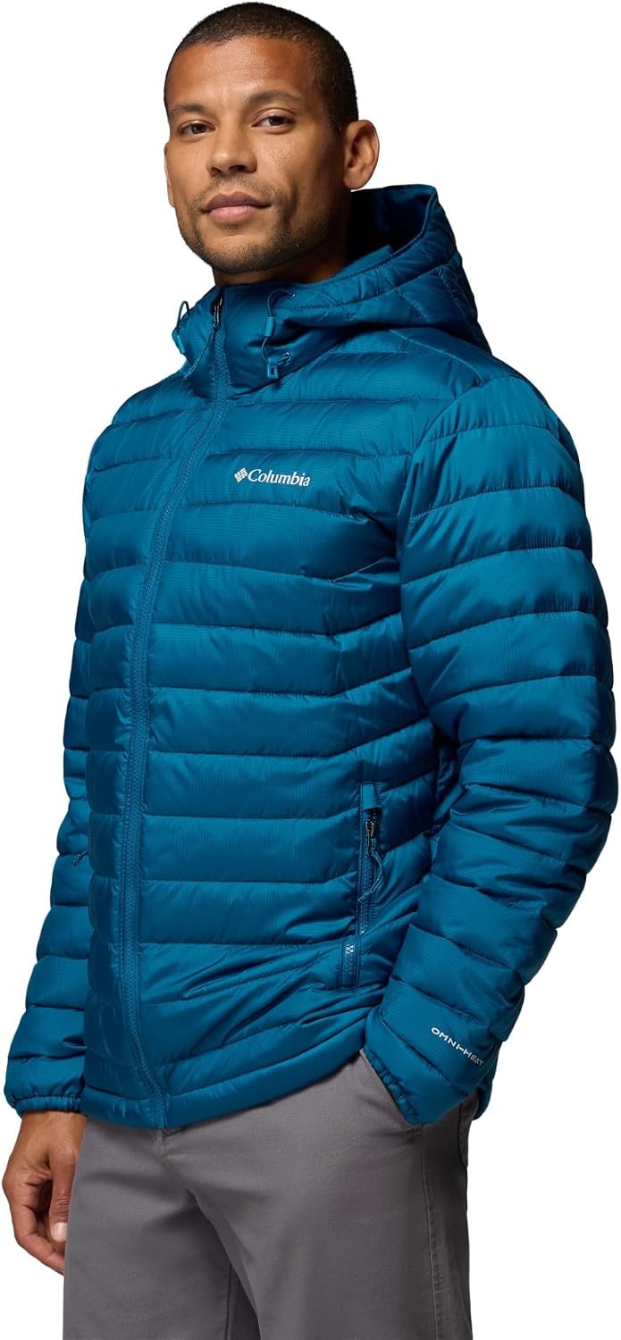 image:imageColumbia Mens Powder Lite II Hooded JacketPhoenix Blue Ripstop