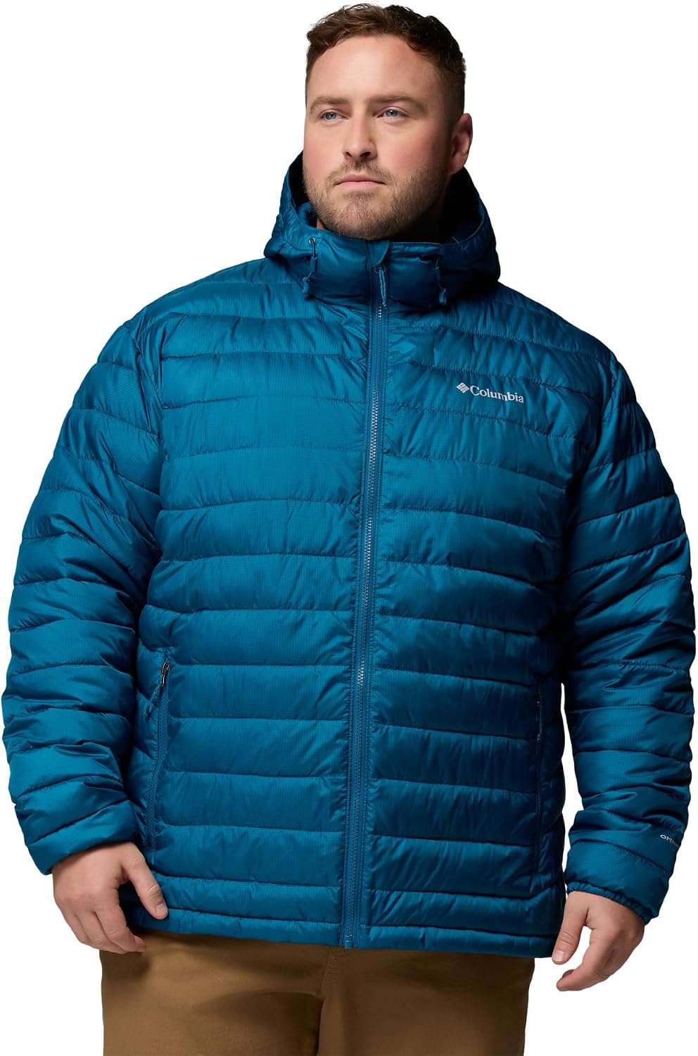 image:imageColumbia Mens Powder Lite II Hooded JacketPhoenix Blue Ripstop