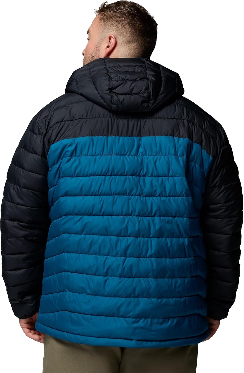 image:imageColumbia Mens Powder Lite II Hooded JacketPhoenix BlueBlack