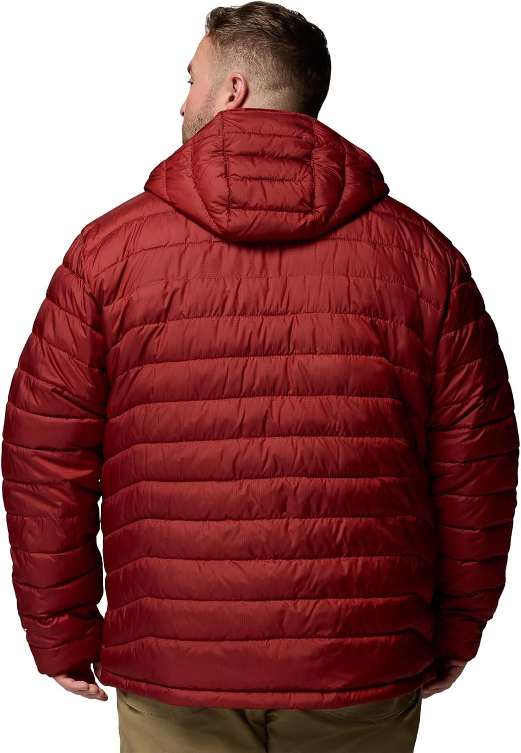 image:imageColumbia Mens Powder Lite II Hooded JacketRed Oxide Ripstop