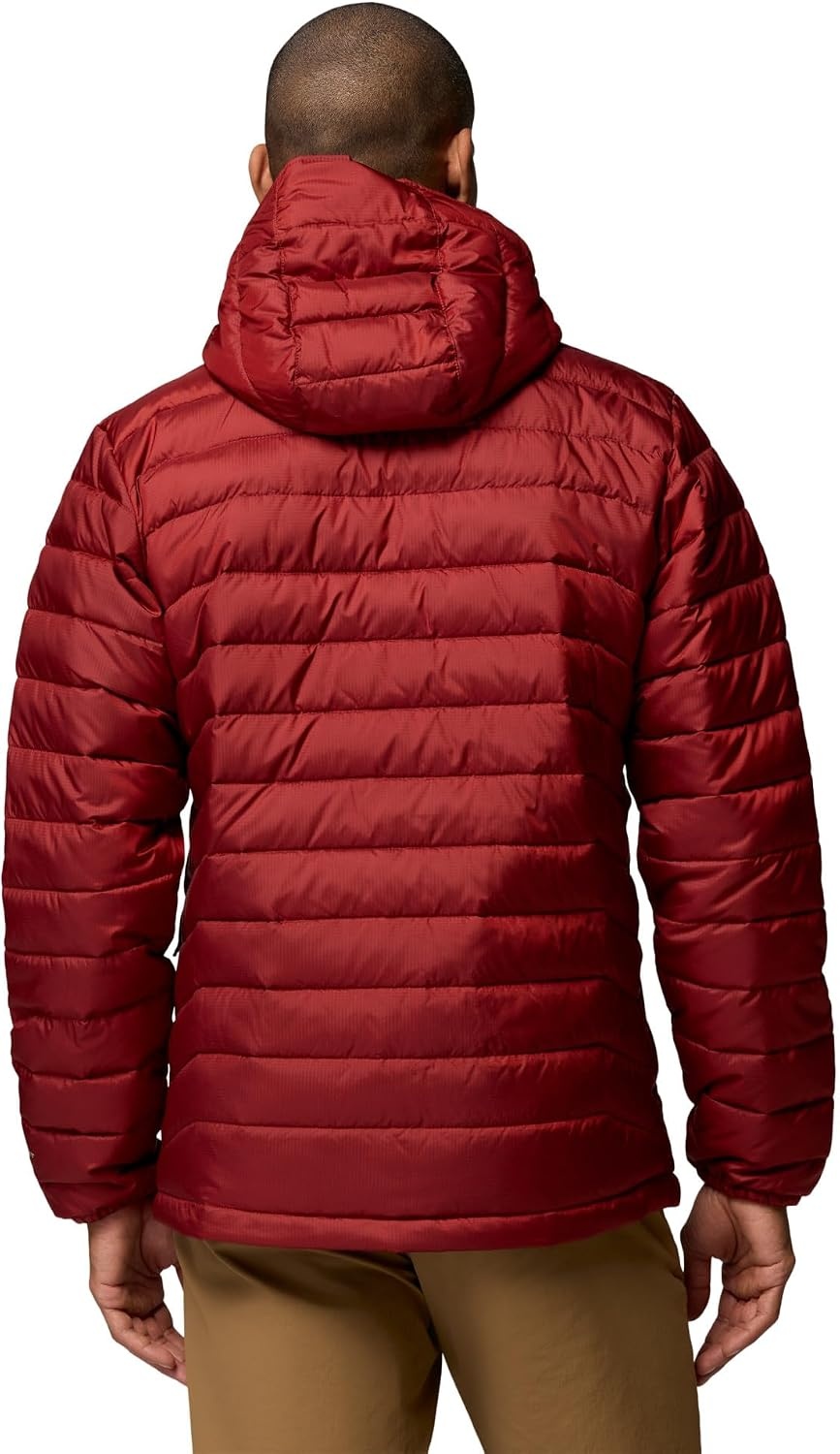 image:imageColumbia Mens Powder Lite II Hooded JacketRed Oxide Ripstop