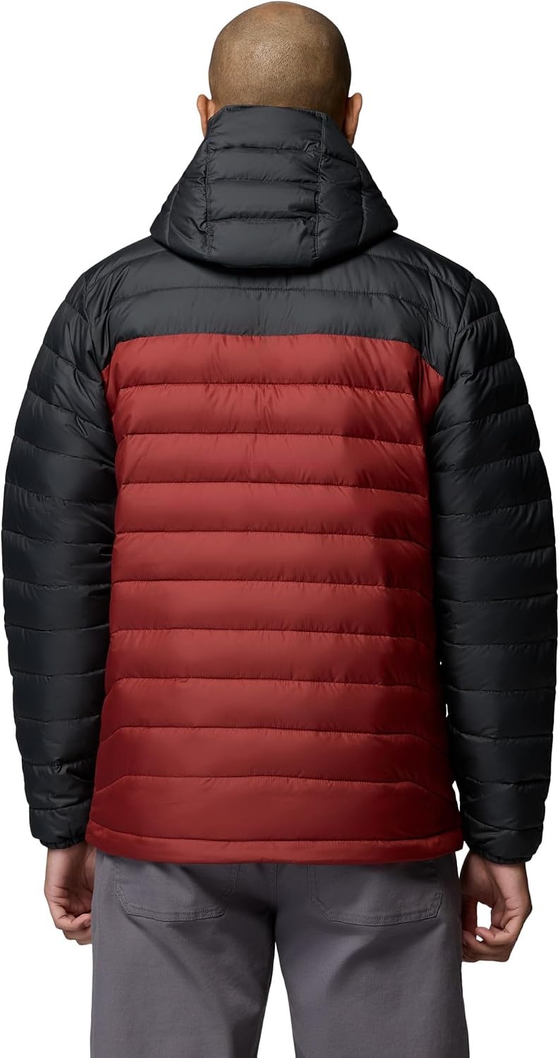 image:imageColumbia Mens Powder Lite II Hooded JacketRed OxideShark