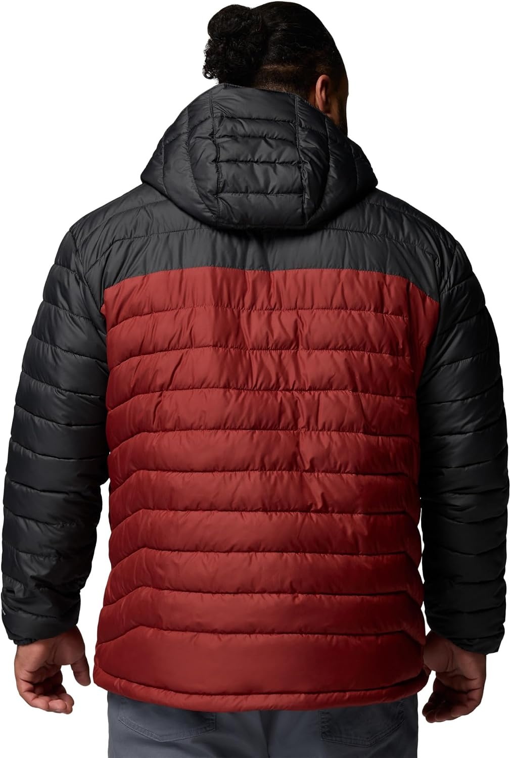 image:imageColumbia Mens Powder Lite II Hooded JacketRed OxideShark