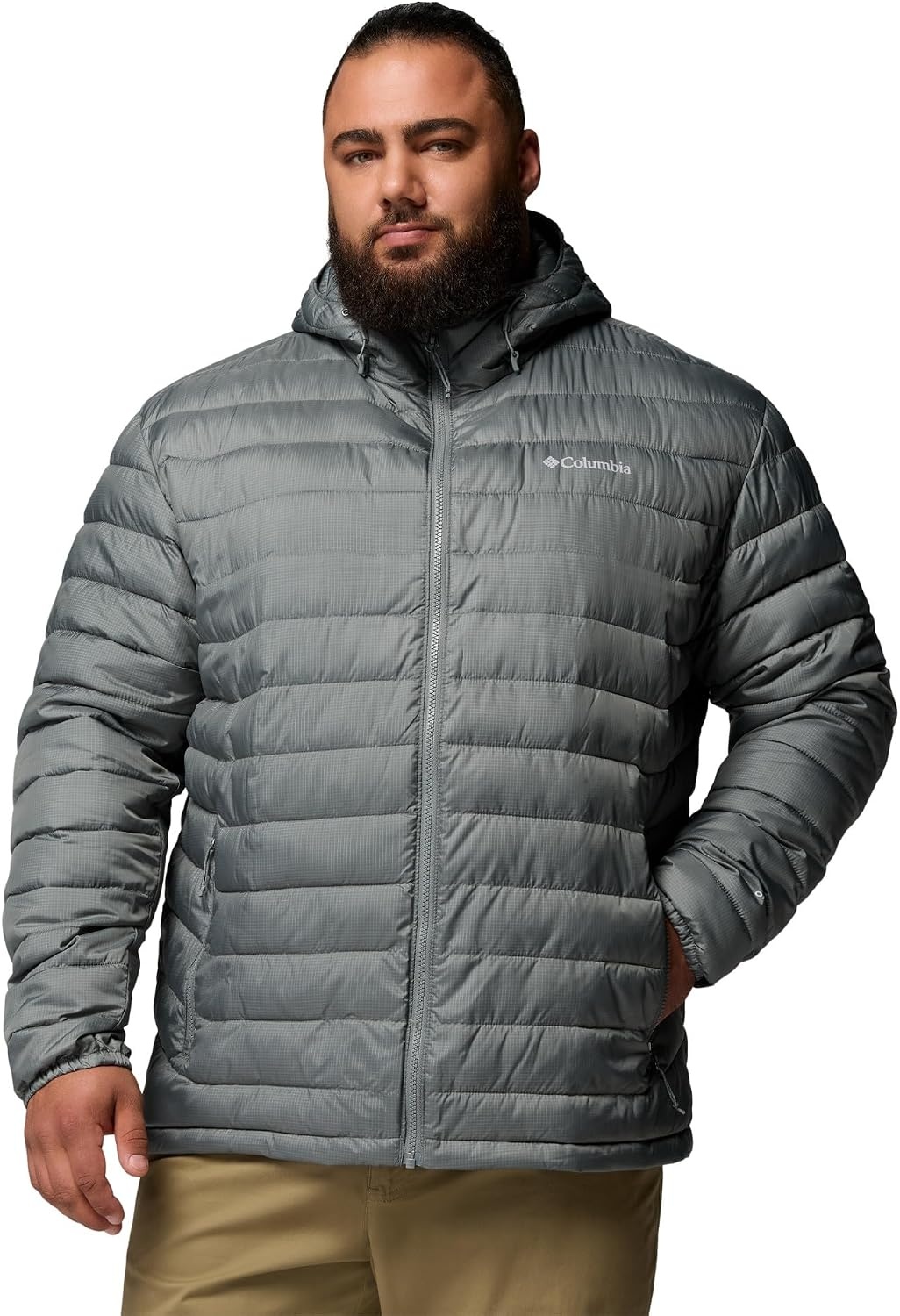 image:imageColumbia Mens Powder Lite II Hooded JacketSedona Sage Ripstop