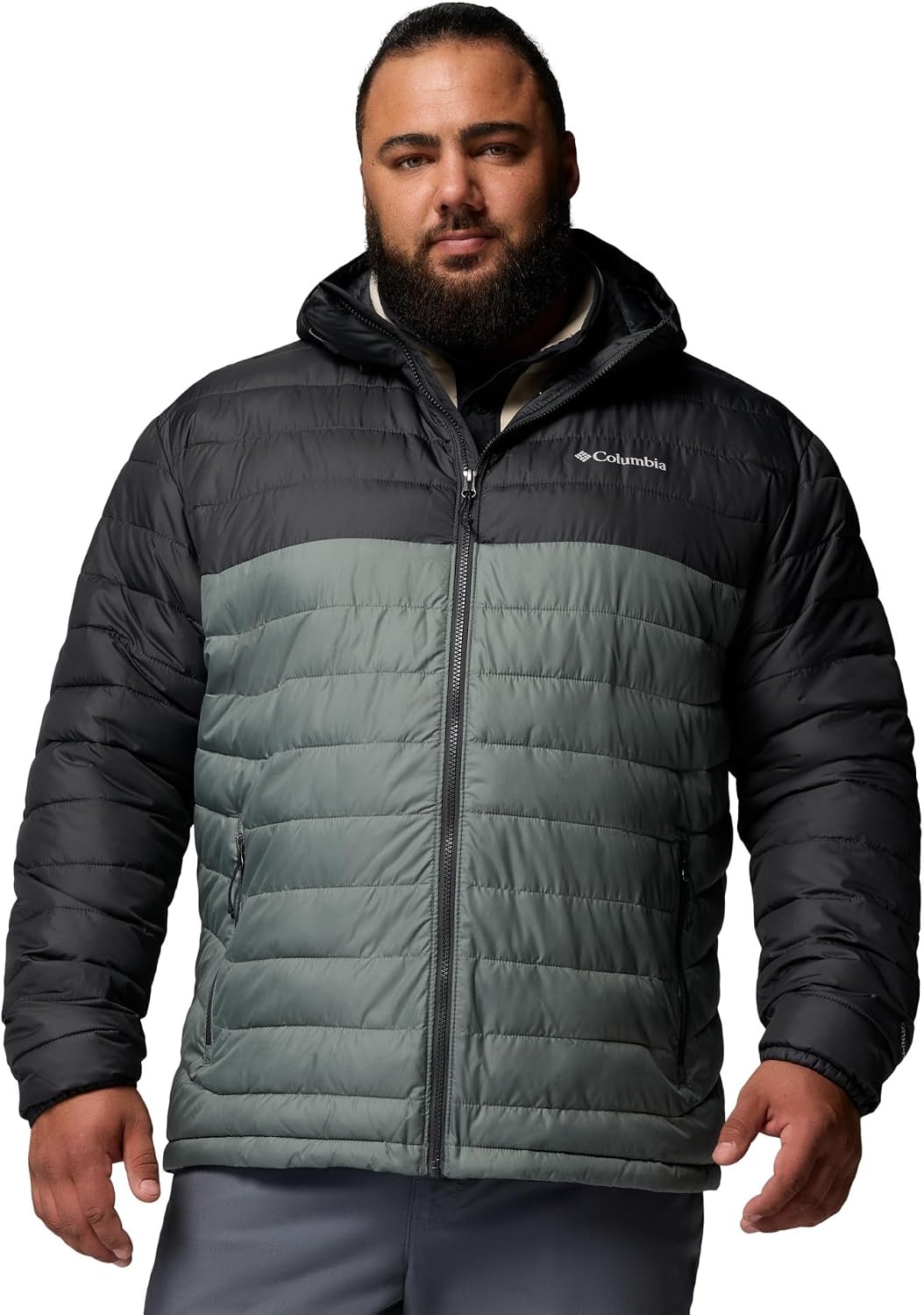 image:imageColumbia Mens Powder Lite II Hooded JacketSedona SageShark