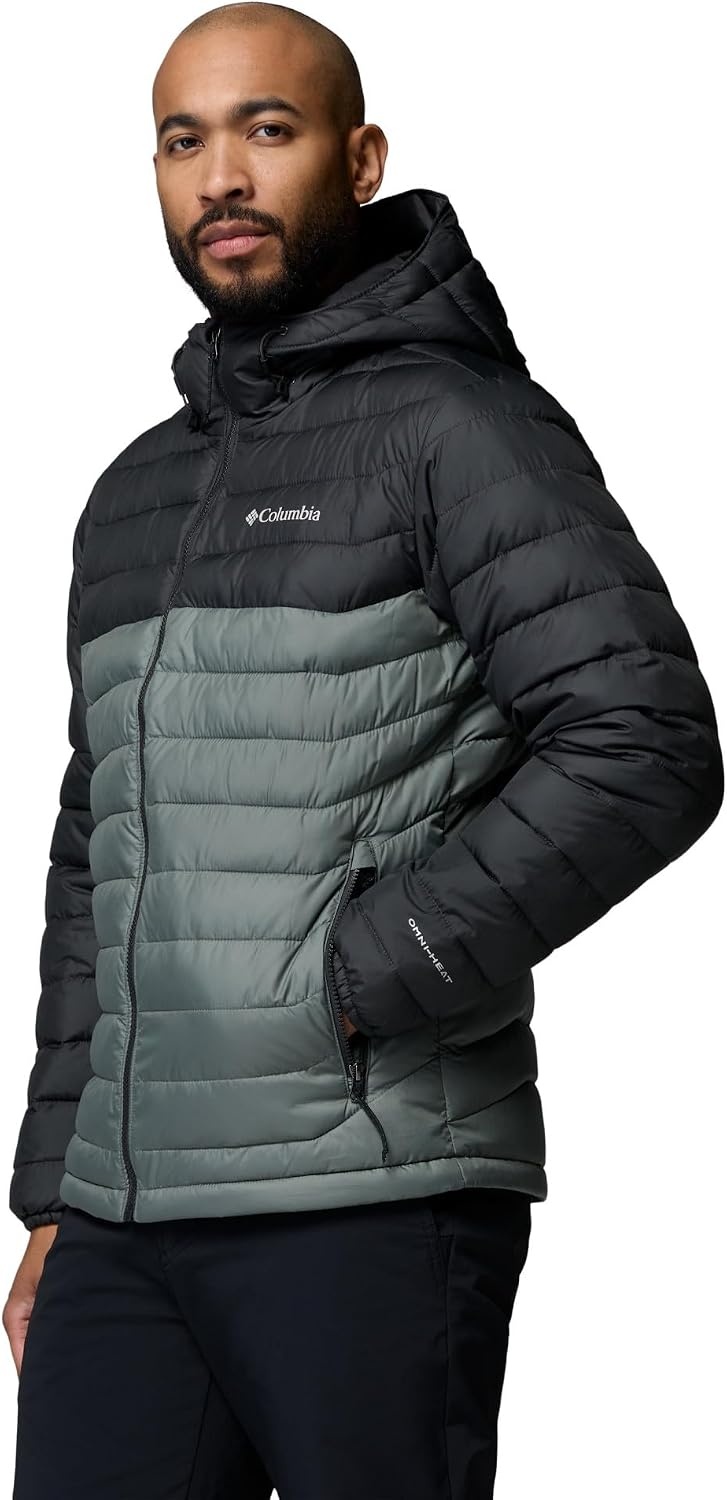 image:imageColumbia Mens Powder Lite II Hooded JacketSedona SageShark