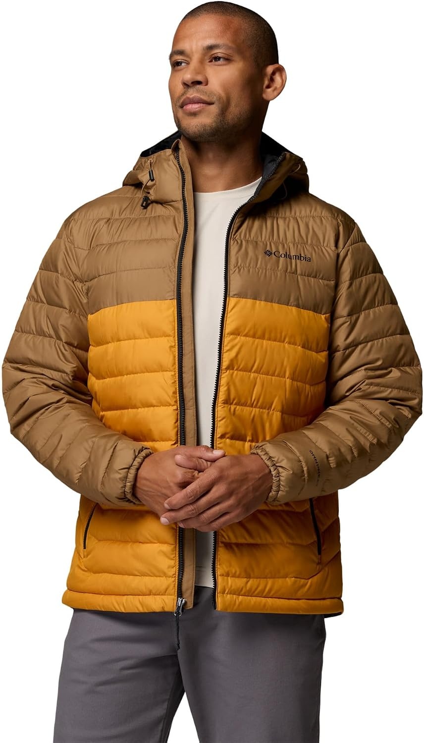 image:imageColumbia Mens Powder Lite II Hooded JacketSquashDelta