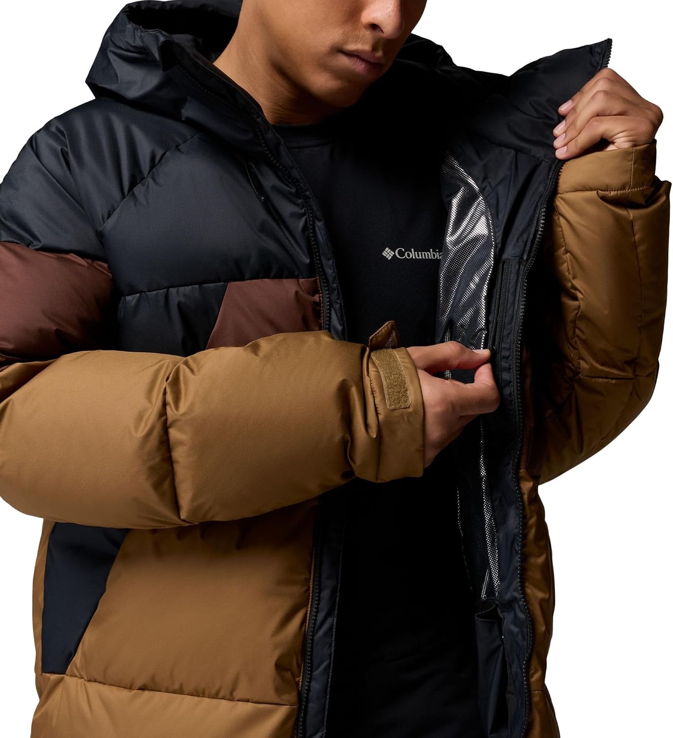 image:imageColumbia Mens Slope Style II Insulated JacketBlackTobaccoDelta
