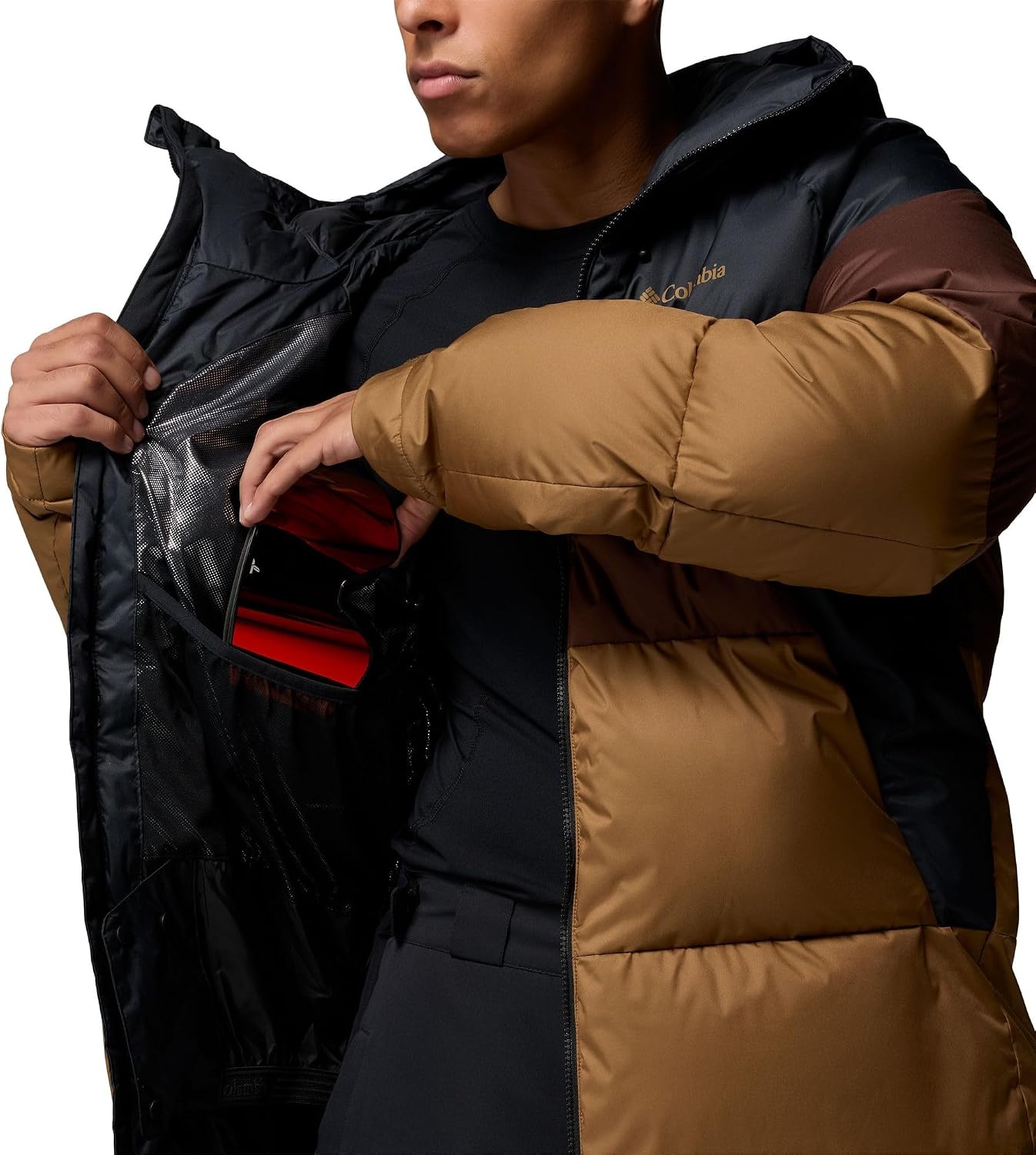 image:imageColumbia Mens Slope Style II Insulated JacketBlackTobaccoDelta