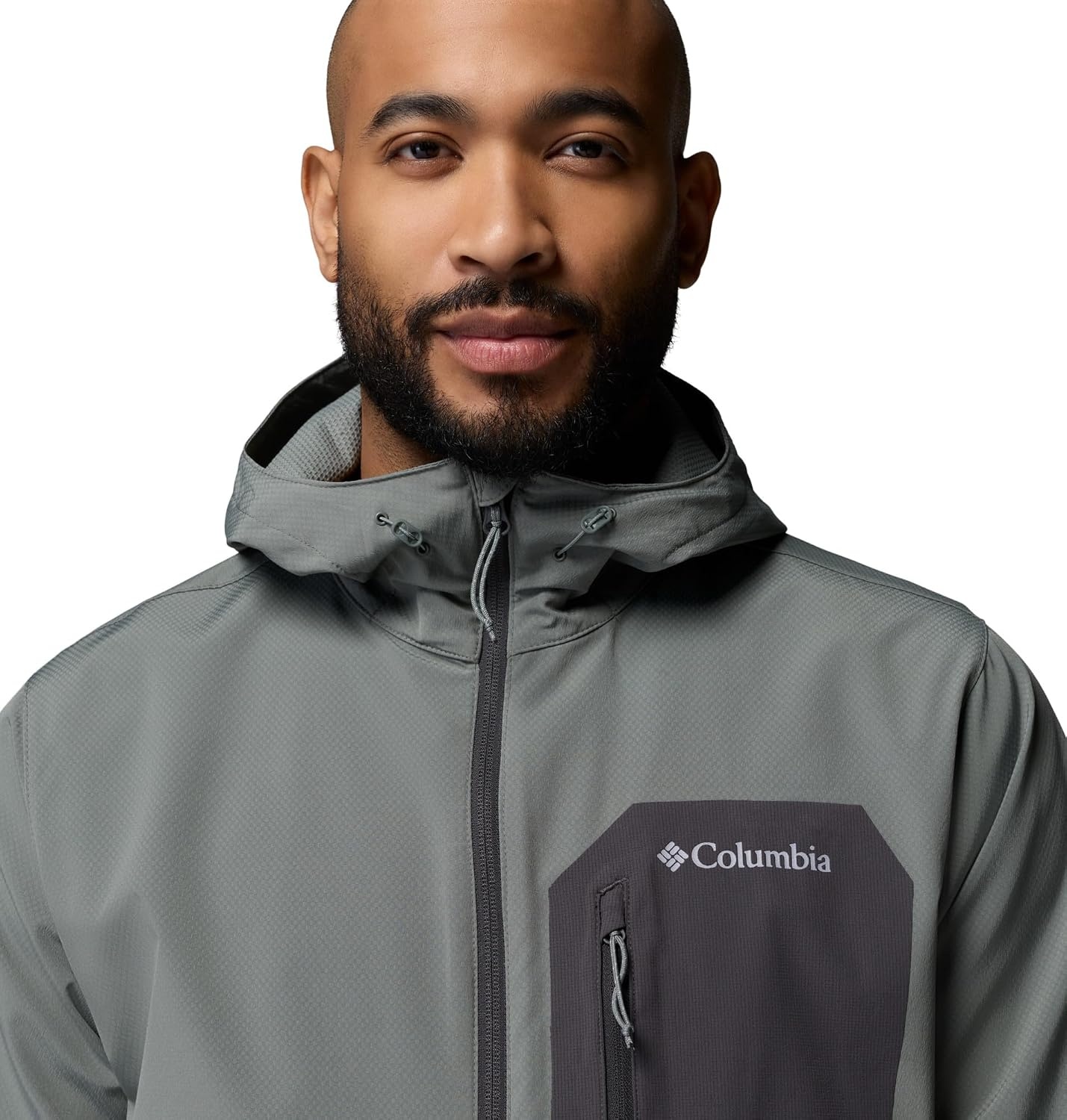 image:imageColumbia Mens Tall Heights III Hooded SoftshellSedona SageShark