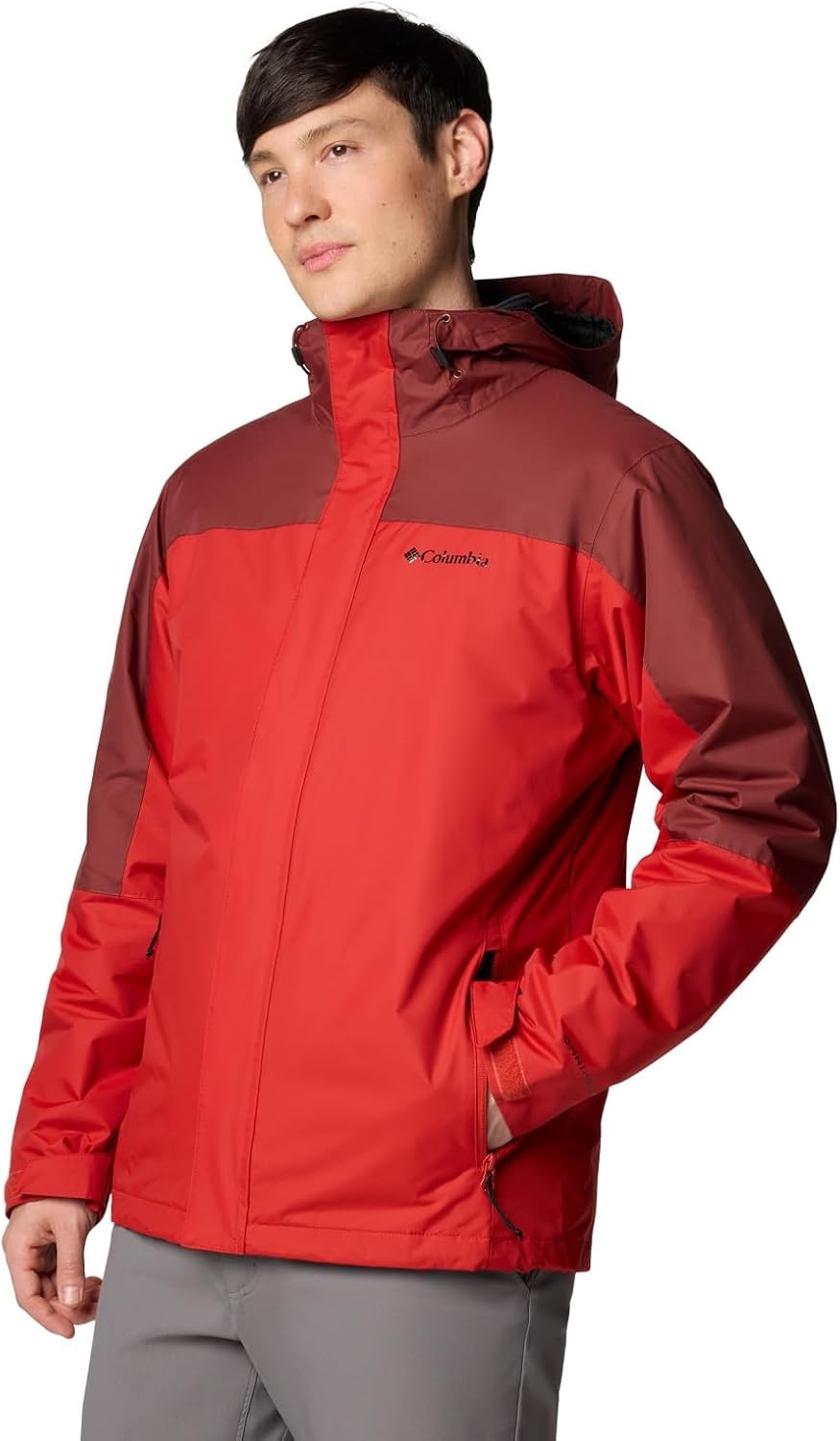 image:imageColumbia Mens Tunnel Falls II Interchange JacketSail RedSpice