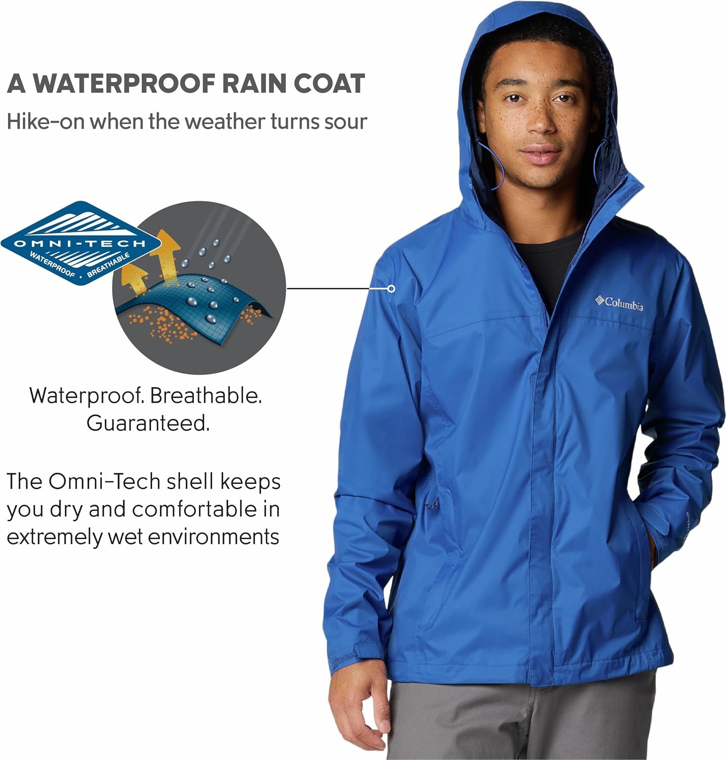 image:imageColumbia Mens Watertight II Rain JacketMountain Blue
