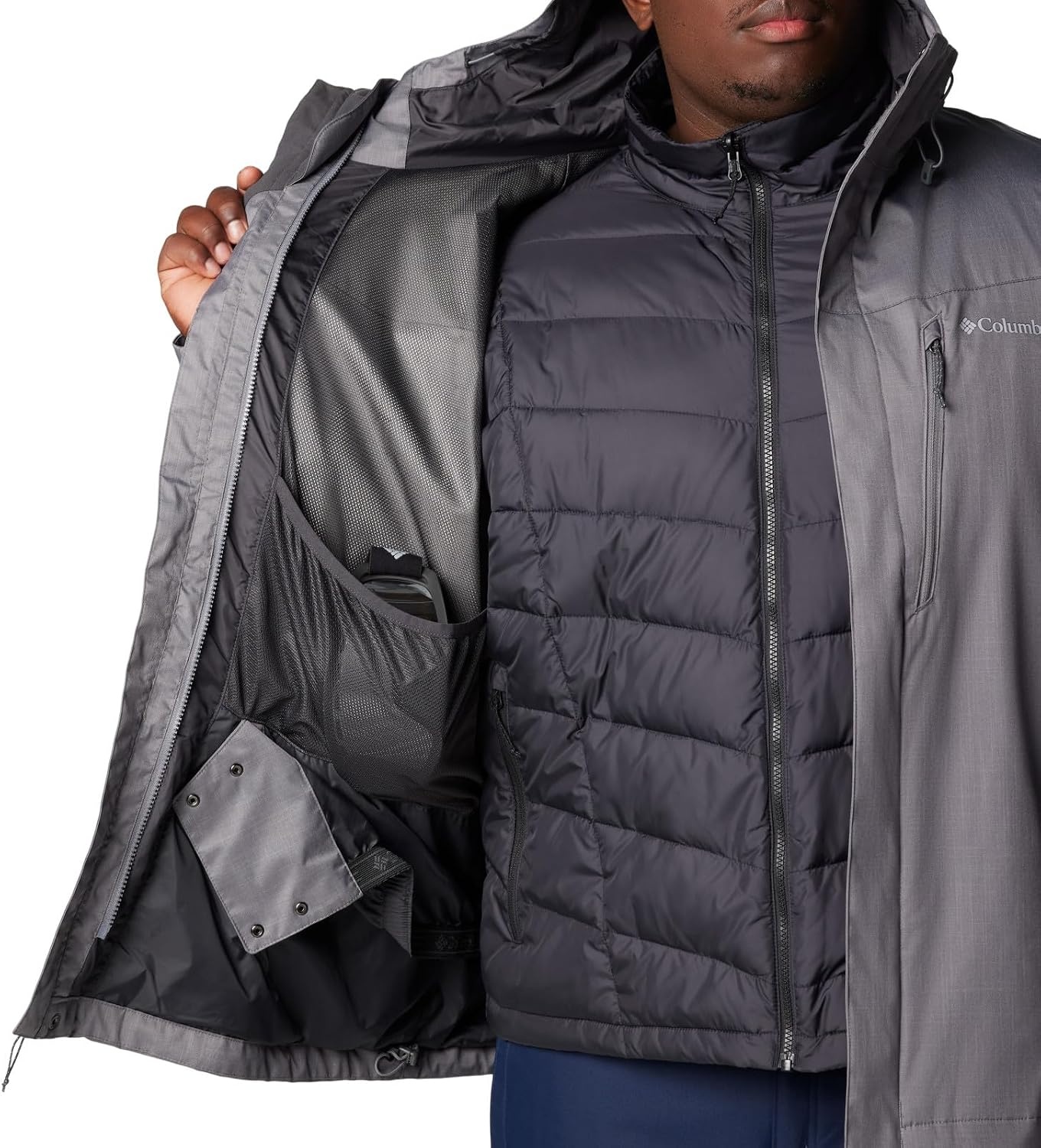 image:imageColumbia Mens Whirlibird V Interchange JacketCity Grey Melange
