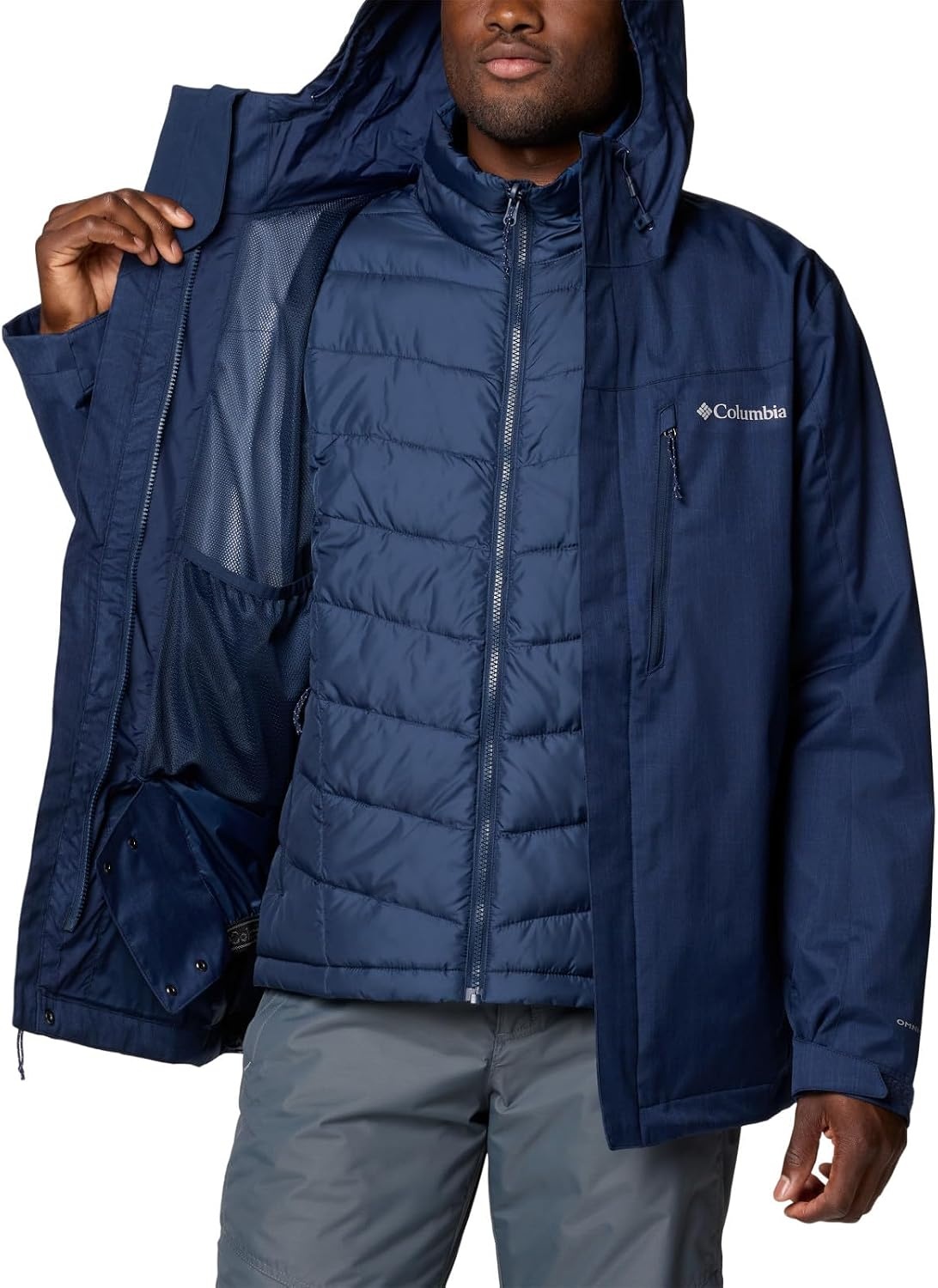 image:imageColumbia Mens Whirlibird V Interchange JacketCollegiate Navy Melange