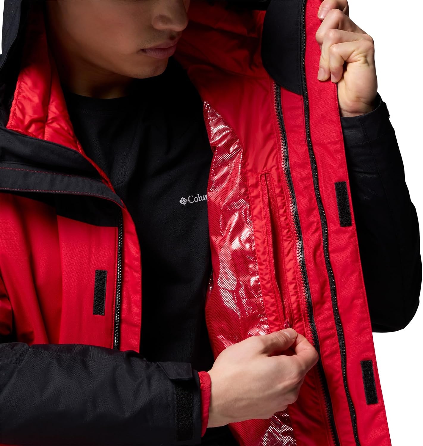 image:imageColumbia Mens Whirlibird V Interchange JacketMountain RedBlack