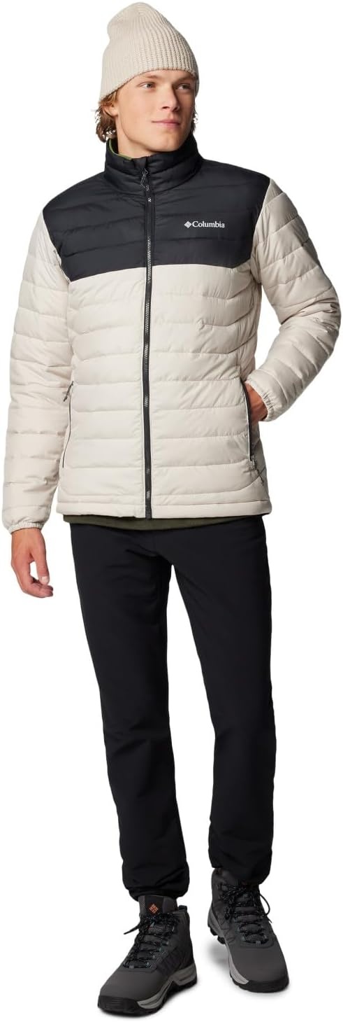 image:imageColumbia mens Powder Lite II JacketDark StoneBlack