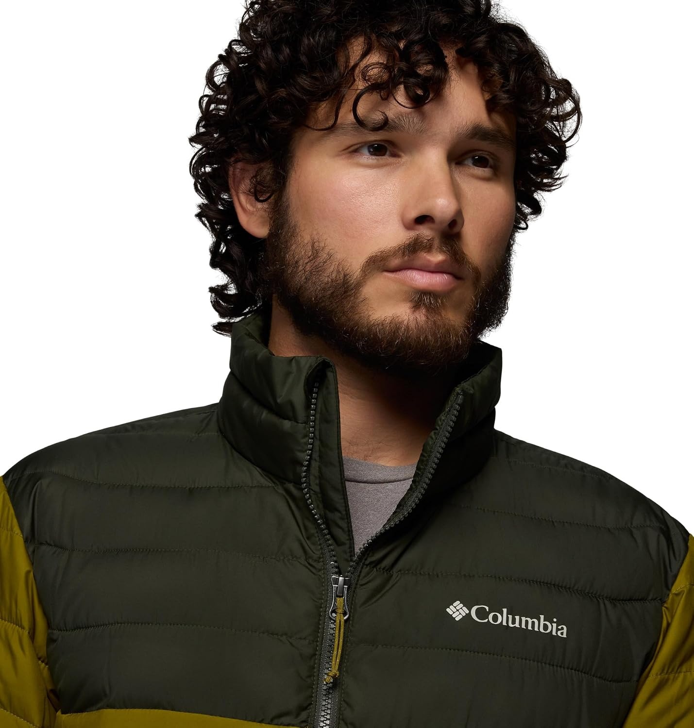image:imageColumbia mens Powder Lite II JacketMossy GreenGreenscape