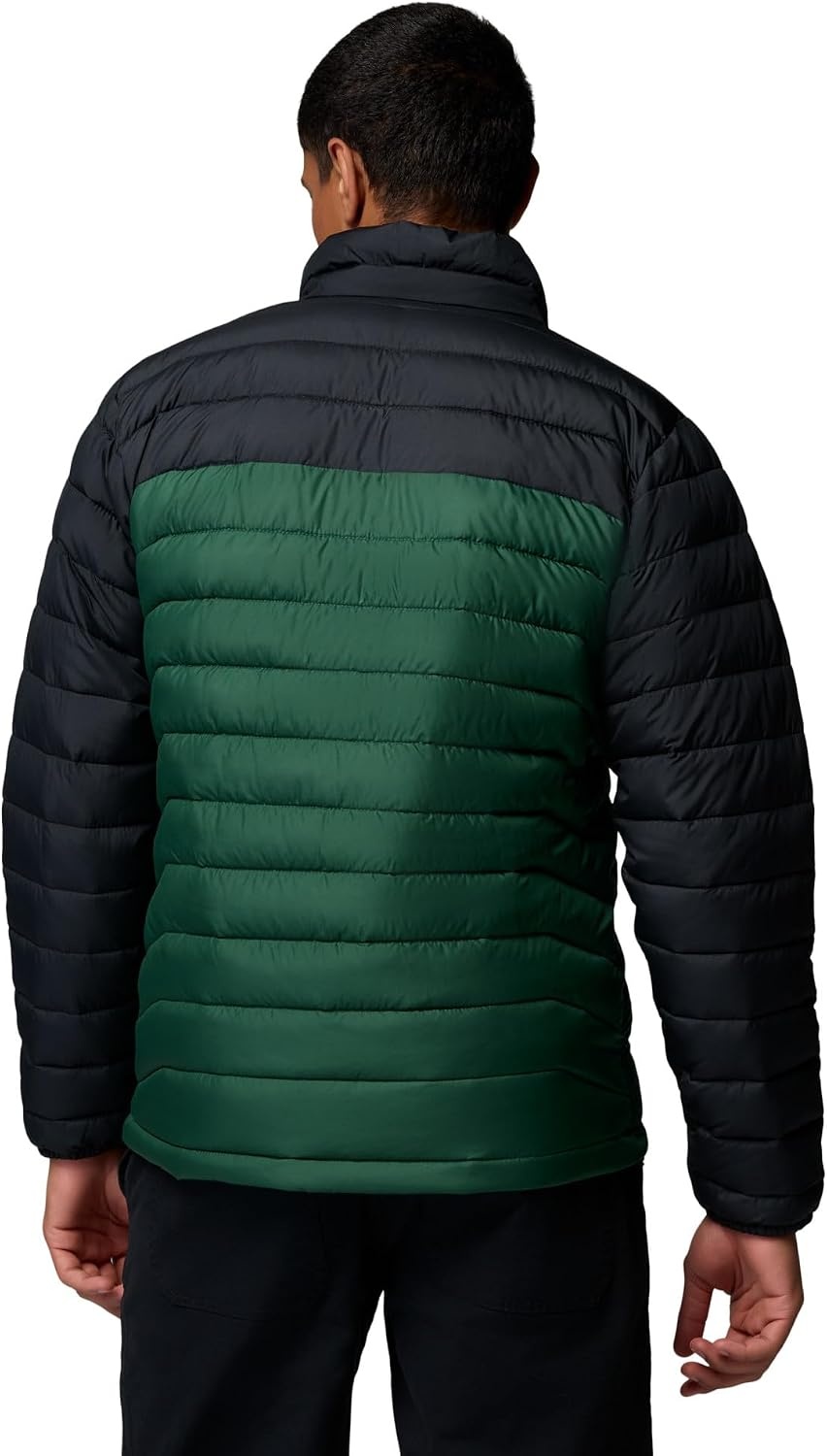 image:imageColumbia mens Powder Lite II JacketRain ForestBlack