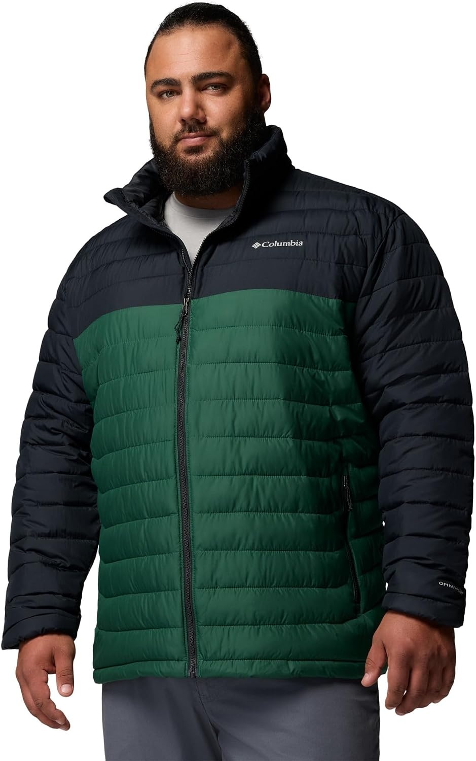 image:imageColumbia mens Powder Lite II JacketRain ForestBlack