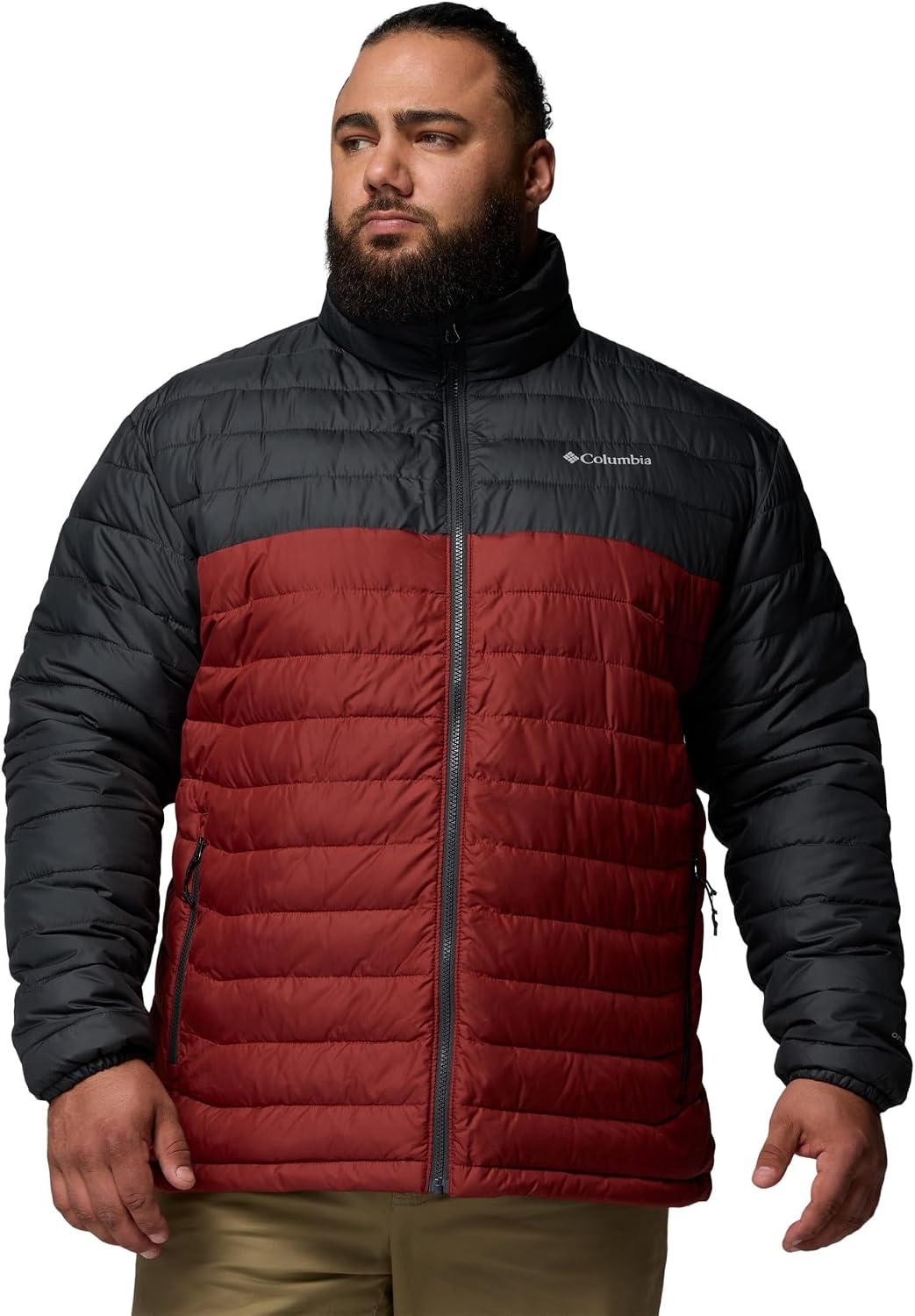image:imageColumbia mens Powder Lite II JacketRed OxideShark
