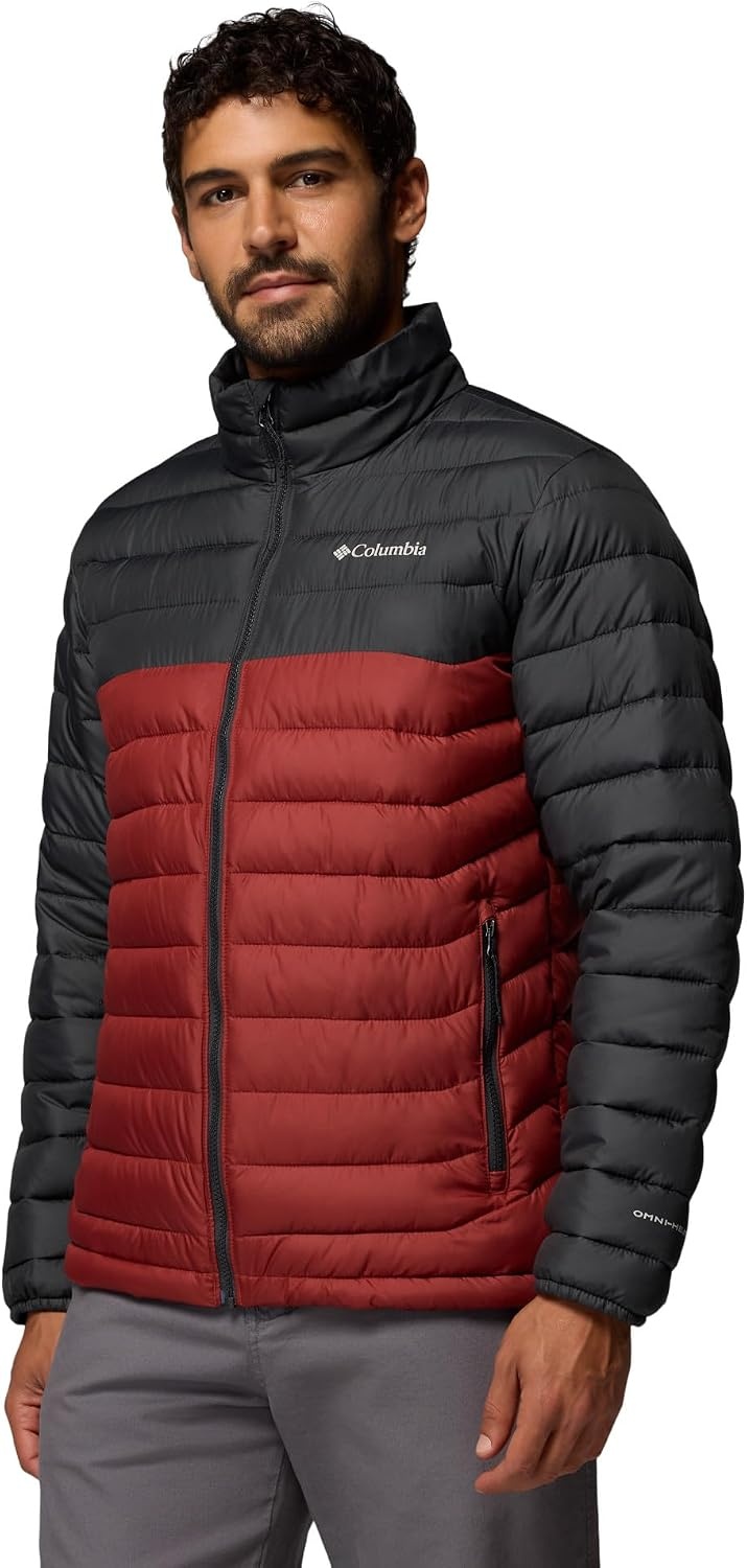 image:imageColumbia mens Powder Lite II JacketRed OxideShark