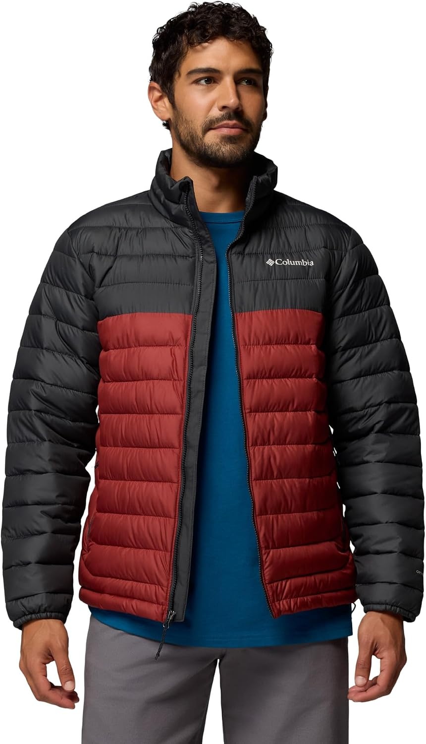 image:imageColumbia mens Powder Lite II JacketRed OxideShark