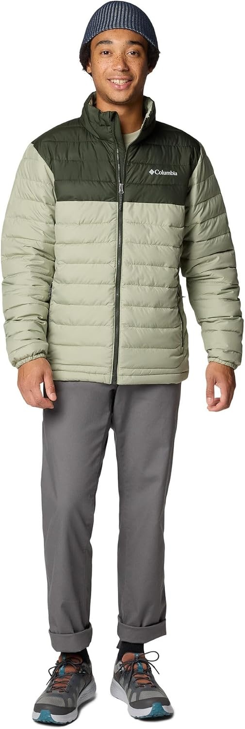 image:imageColumbia mens Powder Lite II JacketSafariGreenscape