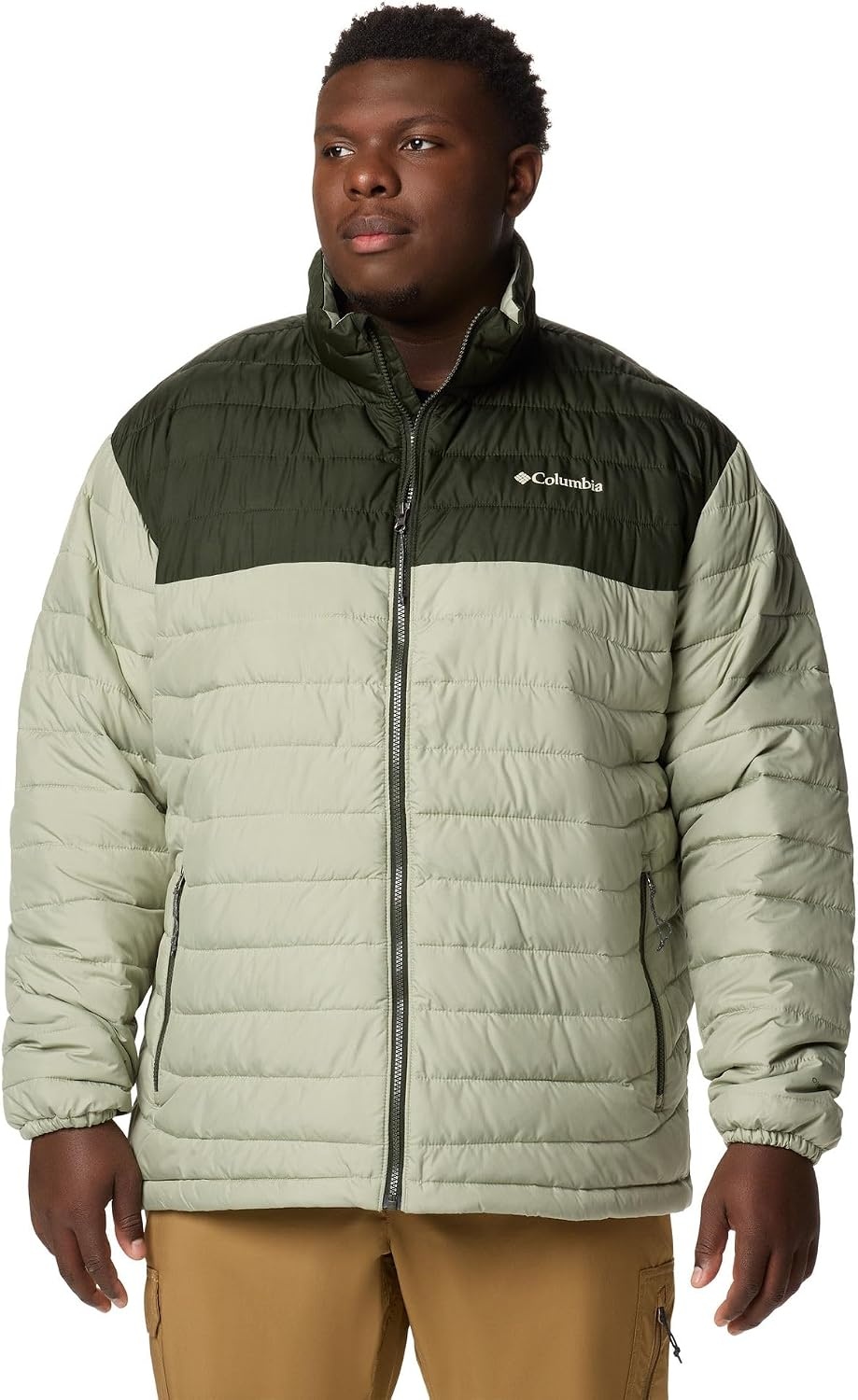 image:imageColumbia mens Powder Lite II JacketSafariGreenscape
