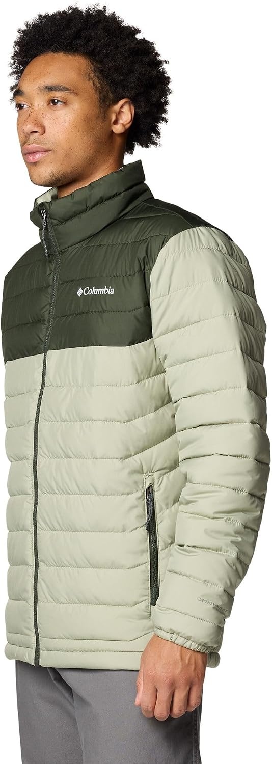 image:imageColumbia mens Powder Lite II JacketSafariGreenscape
