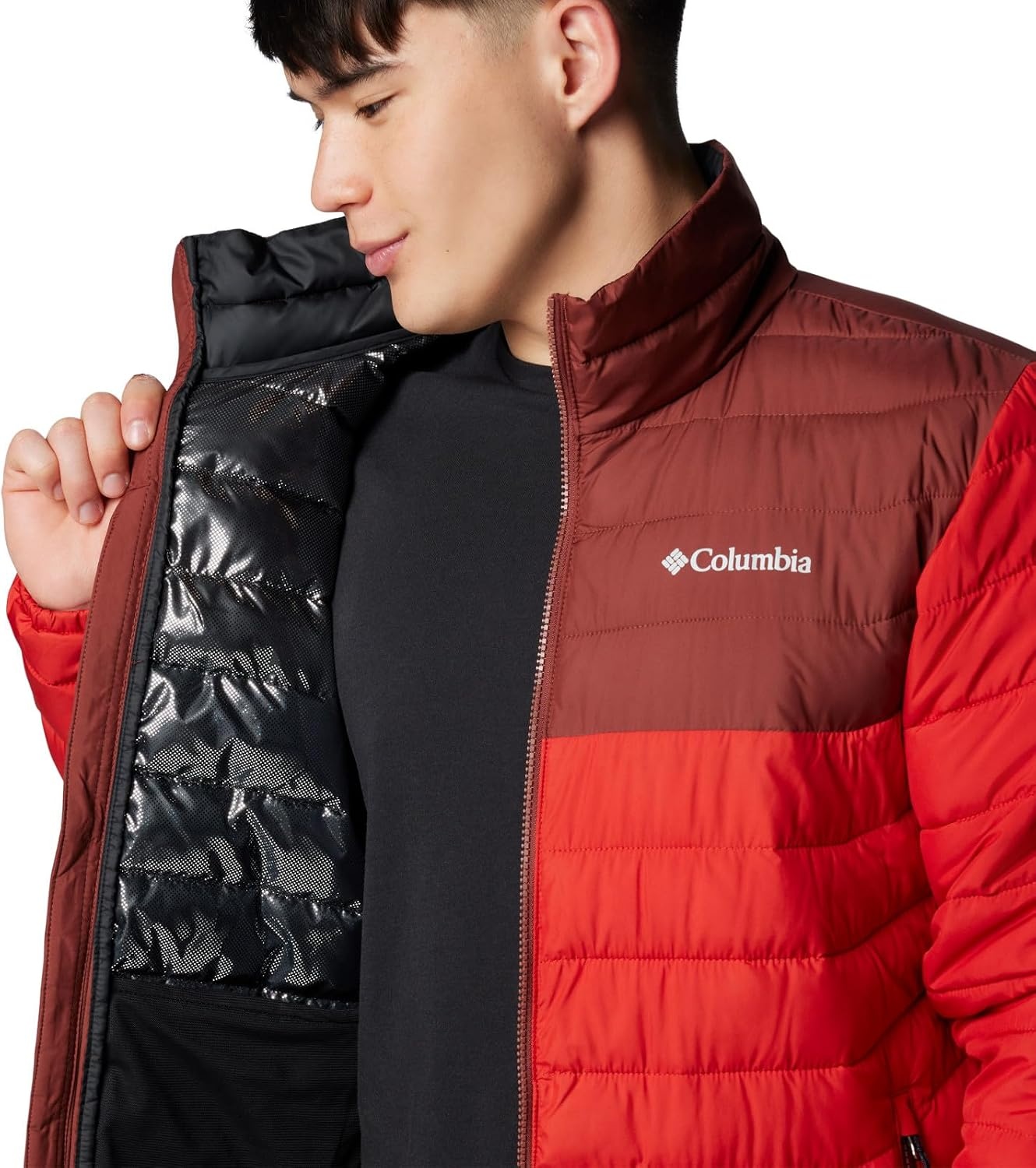 image:imageColumbia mens Powder Lite II JacketSail RedSpice