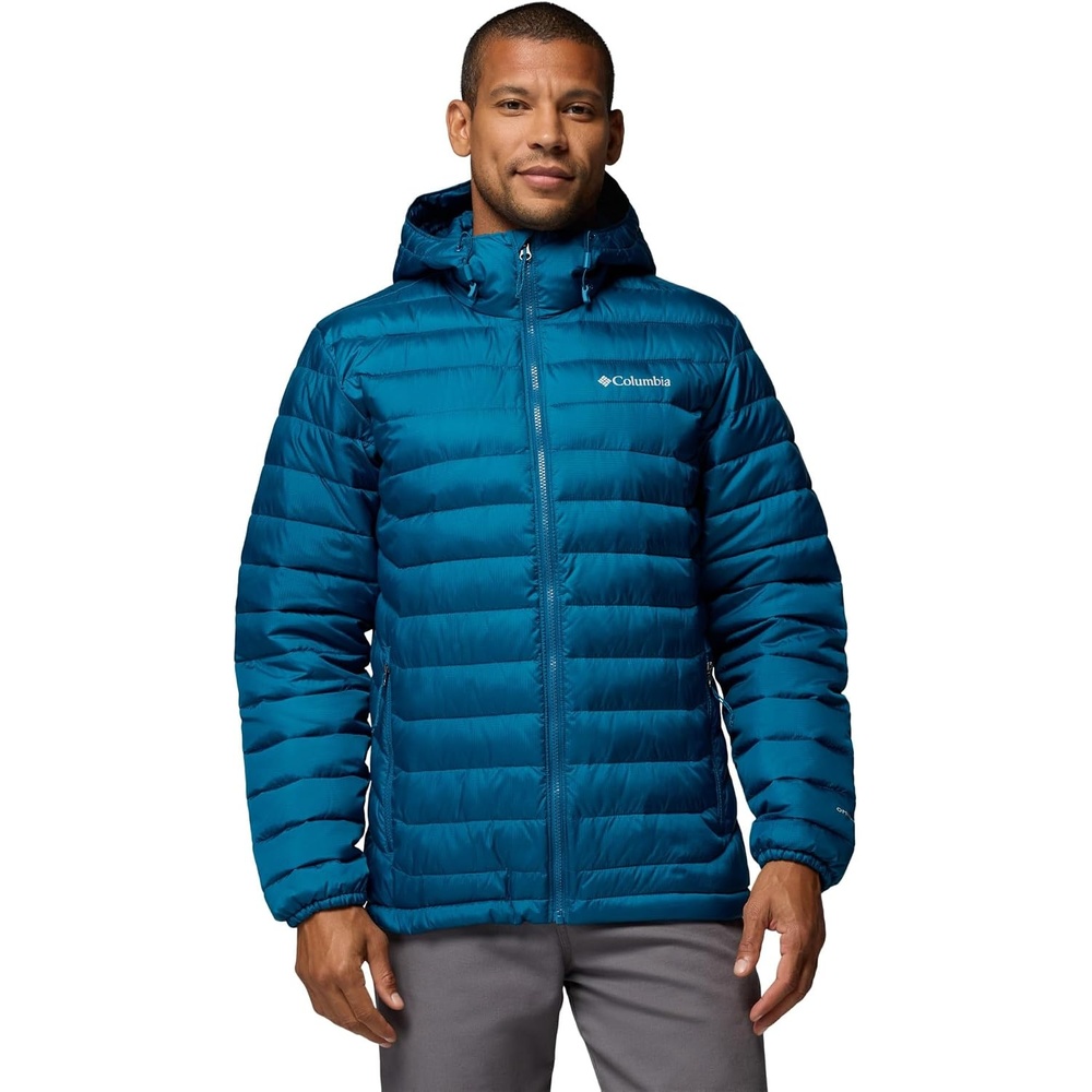 image:imageColumbia Mens Powder Lite II Hooded JacketPhoenix Blue Ripstop