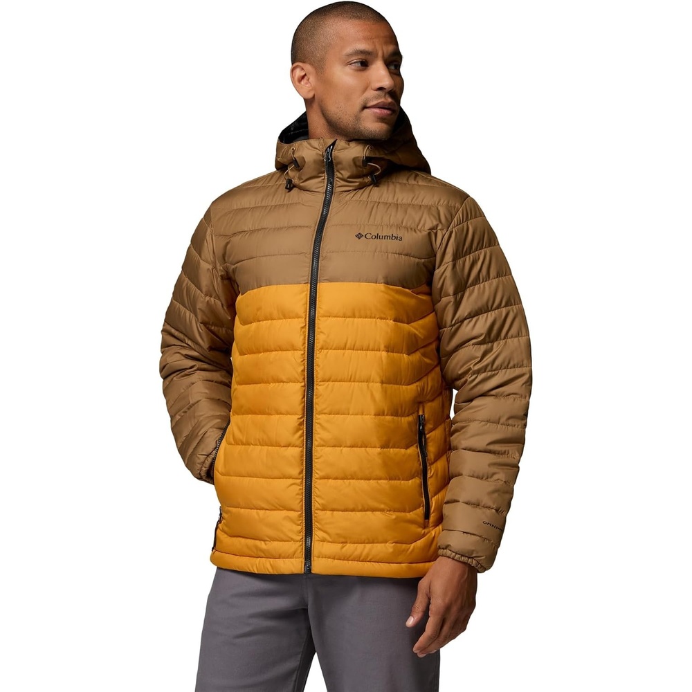 image:imageColumbia Mens Powder Lite II Hooded JacketSquashDelta