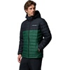 Columbia Men’s Powder Lite II Hooded Jacket(Rain Forest/Black)