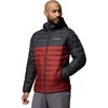 Columbia Men’s Powder Lite II Hooded Jacket(Red Oxide/Shark)