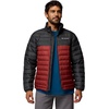 Columbia mens Powder Lite II Jacket(Red Oxide/Shark)