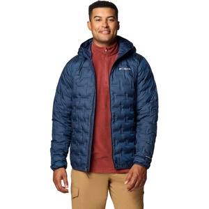 Columbia Men’s Delta Ridge II Down Hooded Jacket(Collegiate Navy)