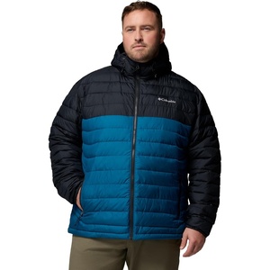 Columbia Men’s Powder Lite II Hooded Jacket(Phoenix Blue/Black)