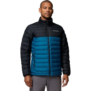 Columbia mens Powder Lite II Jacket(Phoenix Blue/Black)