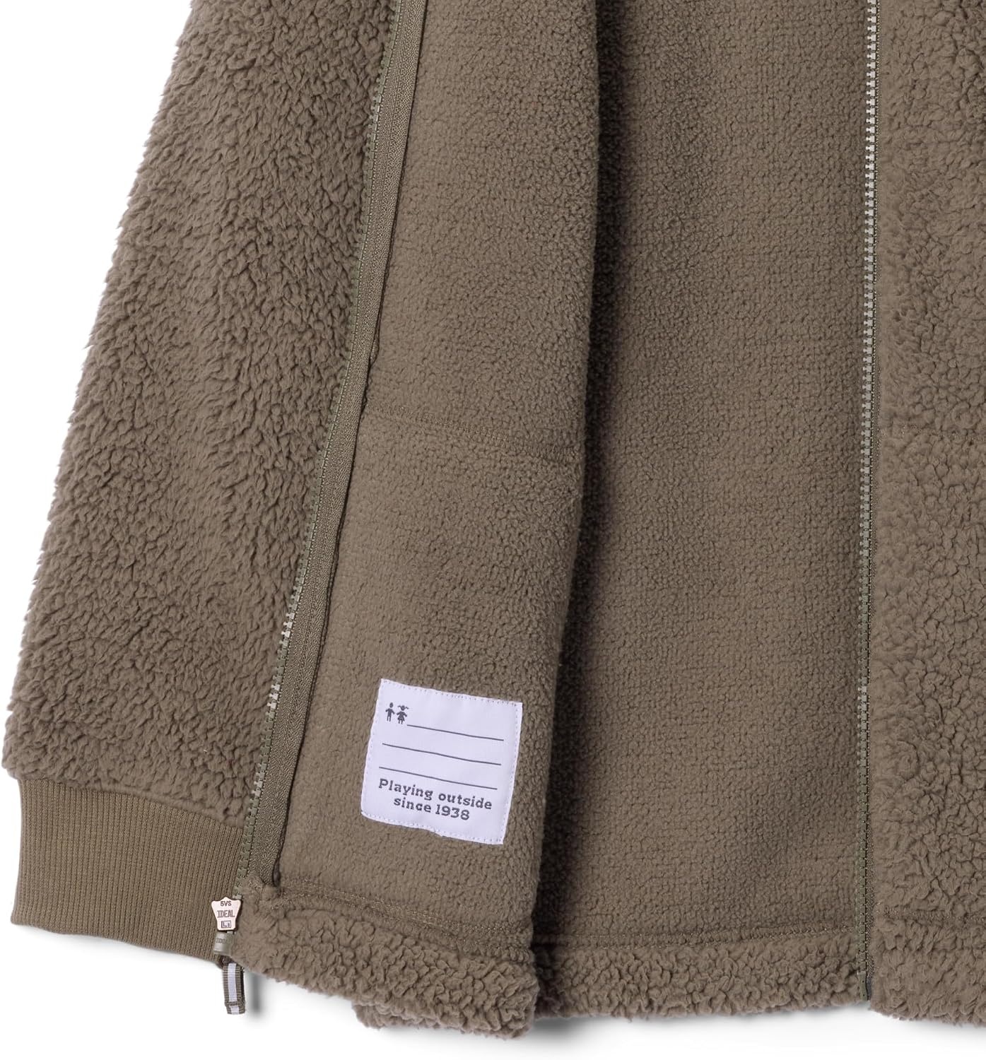image:imageColumbia Boys Rugged Ridge II Sherpa Full ZipStone Green