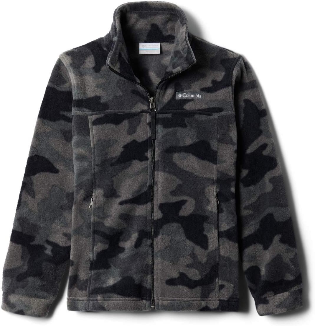 image:imageColumbia Boys Zing Fleece Jacket JacketBlack Trad Camo B Print