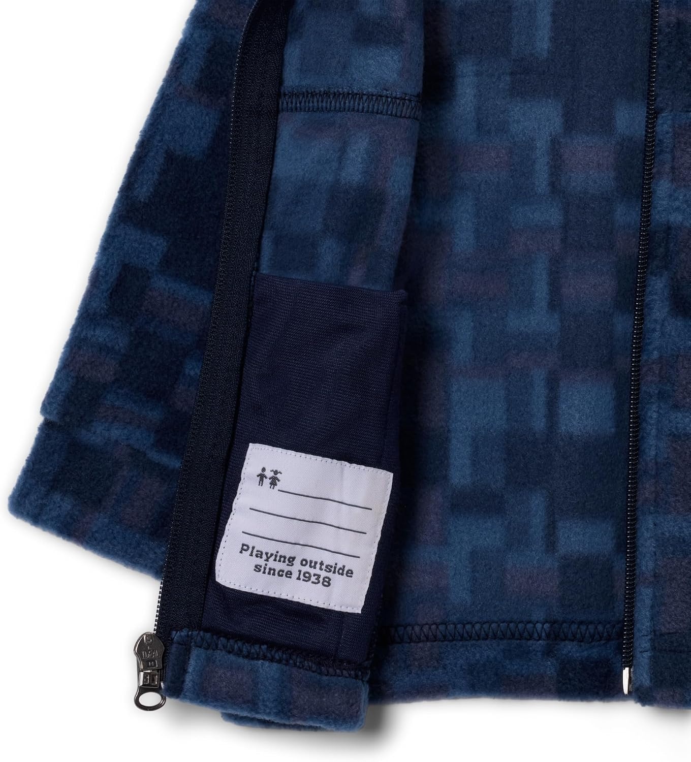 image:imageColumbia Boys Zing Fleece Jacket JacketCollegiate Navy Unwoven