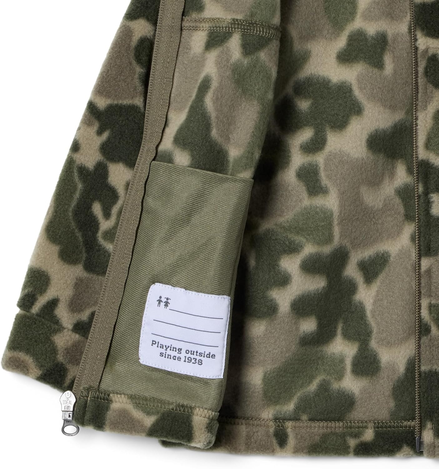 image:imageColumbia Boys Zing Fleece Jacket JacketCreek Puzzle Camo