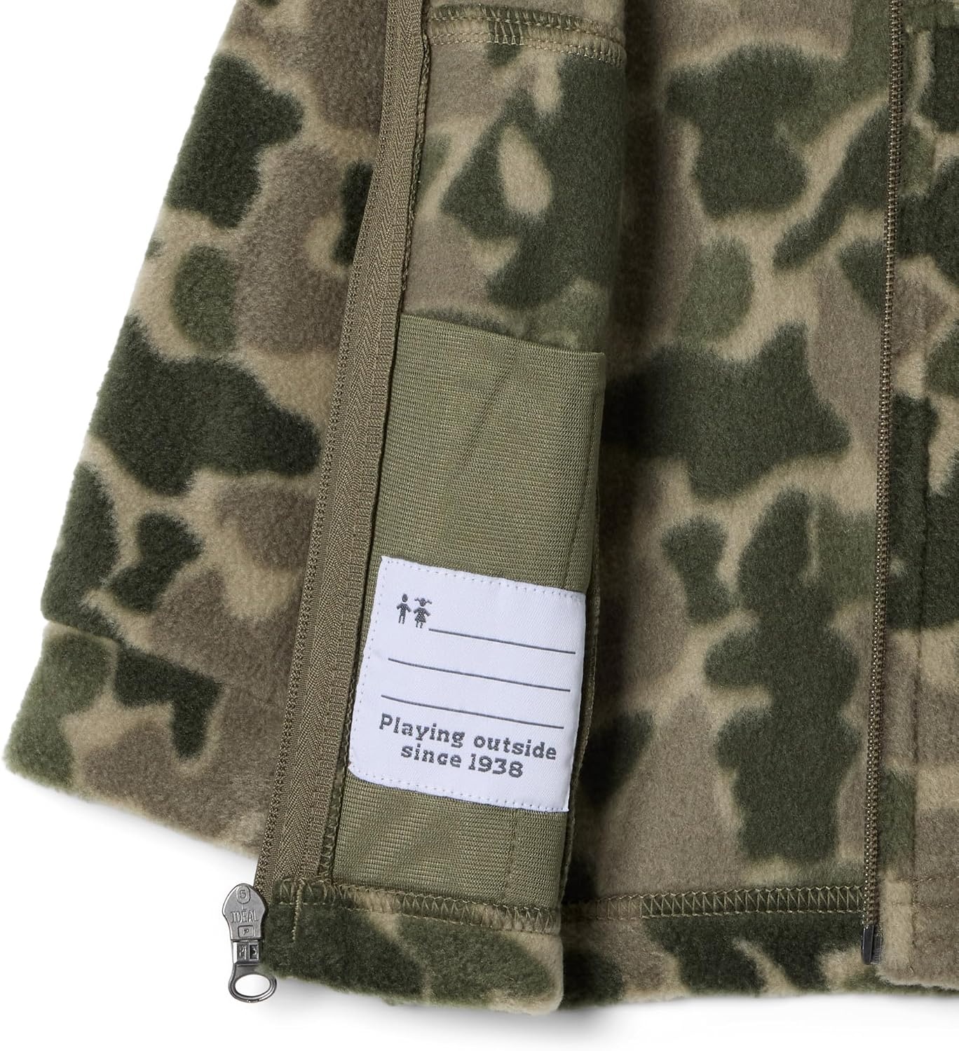 image:imageColumbia Boys Zing Fleece Jacket JacketCreek Puzzle Camo