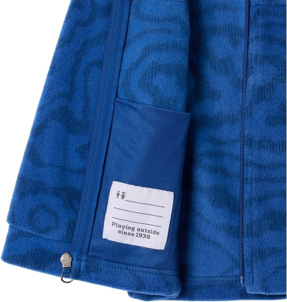 image:imageColumbia Boys Zing Fleece Jacket JacketMountain Blue Topoglitch Tonal