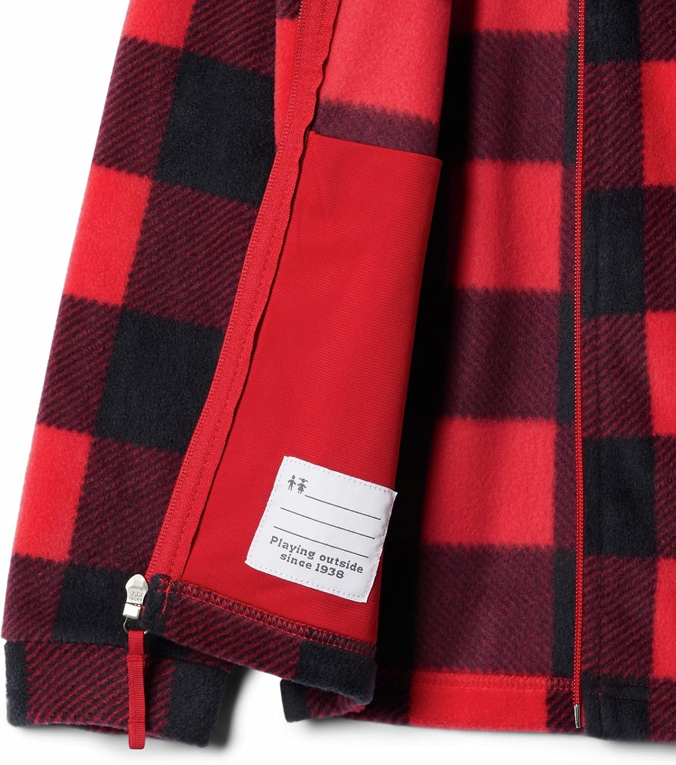 image:imageColumbia Boys Zing Fleece Jacket JacketMountain Red Check B Print
